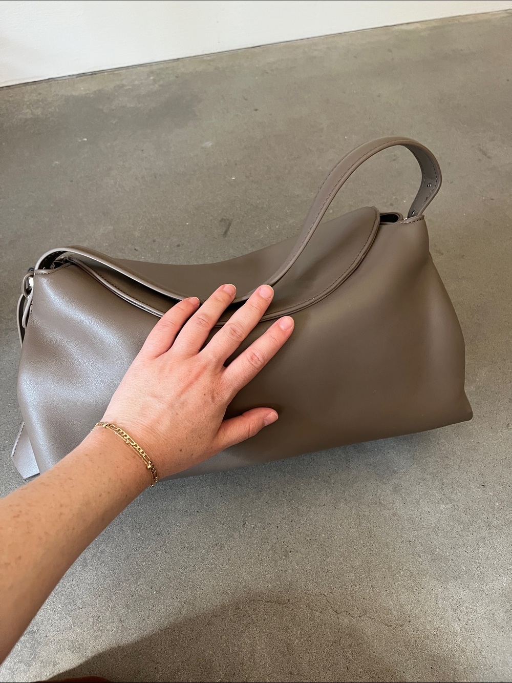 BCBGMaxAzria Taupe Shoulder Bag - Picture 4 of 7